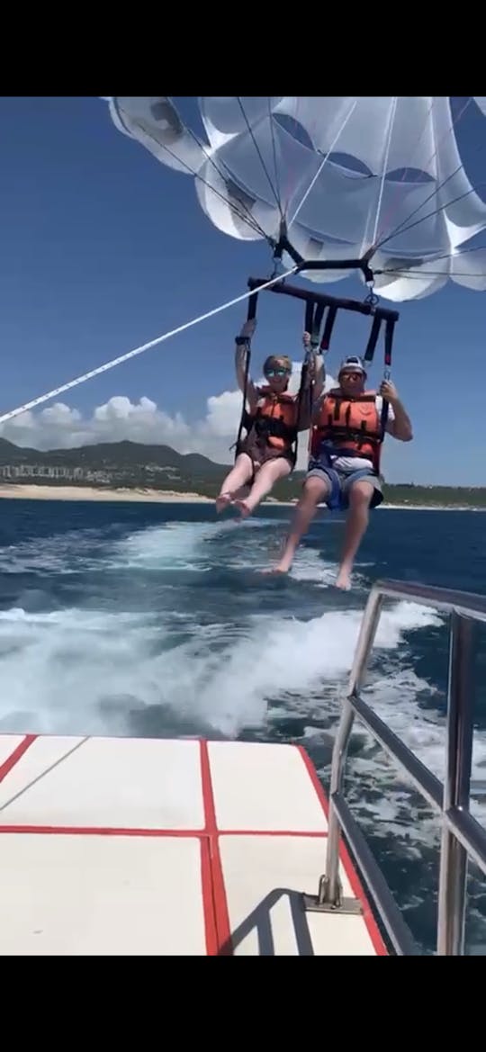 Parasailing in Cabo.