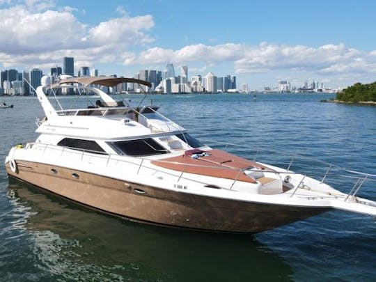 Enjoy Miami in 50FT Sedan Flybridge!!!