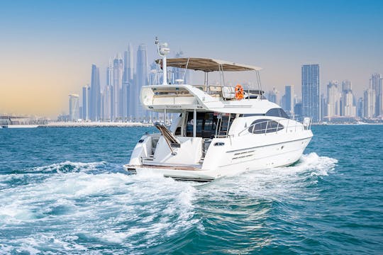 58 Ft Yacht Rental in Dubai with Captain and Crew (Azimut Yacht for 28 persons)