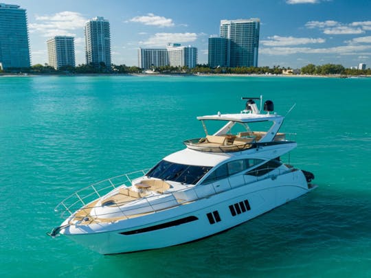 Sea Ray L650 Flybridge de 65 pies: alquiler de yates de lujo en Nassau, Bahamas