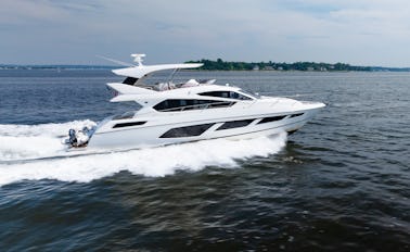 Iate Sunseeker Manhattan de 70 pés em Nova York