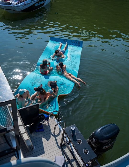 Hulk de dois andares de 29 pés para 25 passageiros com escorregador, LilyPad e banheiro