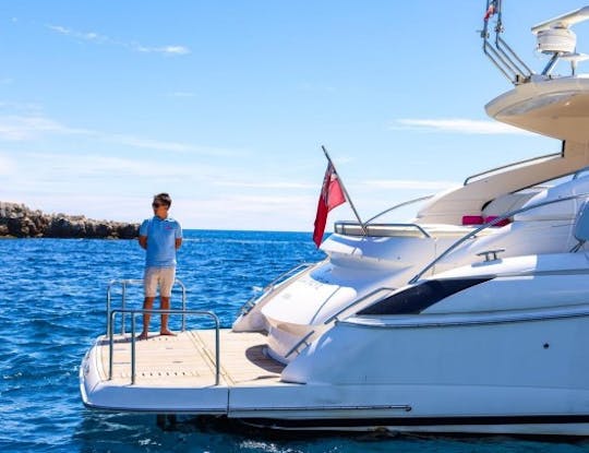 Exclusive Princess V56 Power Mega Yacht Rental in Cote d'Azur, France 