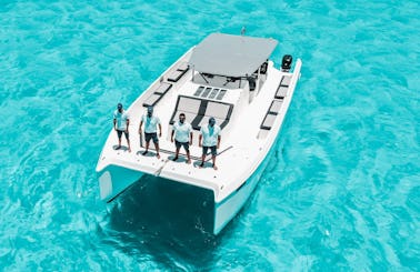 45ft Group yacht in Cancun with free one hour waverunner!
