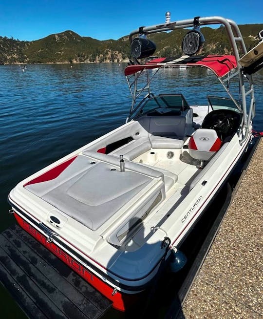 Fully fueled & waiting in the water at Lake Nacimiento! (Centurion Avalanche) 