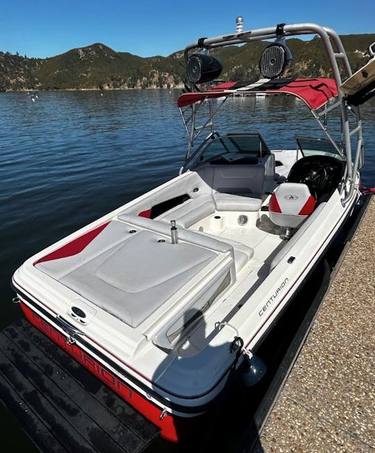 Fully fueled & waiting in the water at Lake Nacimiento! (Centurion Avalanche) 