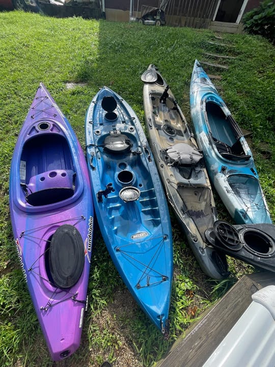 4 kayaks for rent - Field & stream, Sundolphin and Lifetime