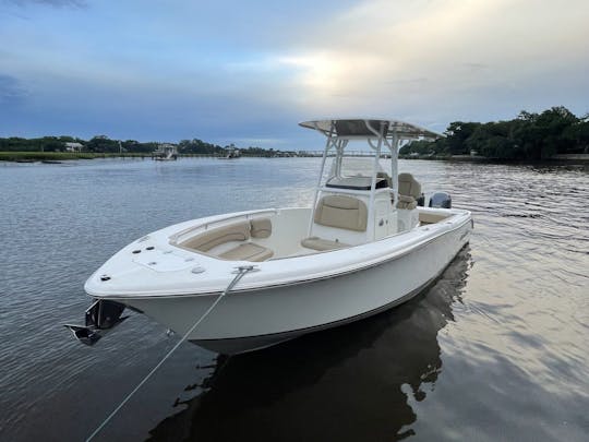 Croisières et excursions dans le port du Lowcountry avec console centrale Nauticstar de 25 pouces