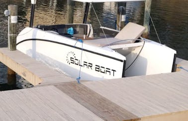 Solar Boat Evolution now with Lithium Power! Specials Available Upon Request!