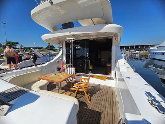 50ft Ocean Pro Flybridge Motor Yacht Rental in Rio de Janeiro, Brazil