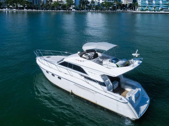 Miami in Style: 48ft Princess Flybridge Yacht - Free Jet Ski or 1 Extra Hour! 