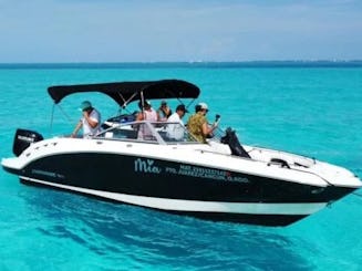 Le meilleur bateau à moteur pour passer une journée parfaite à Cancún | Chaparral de 27 pieds