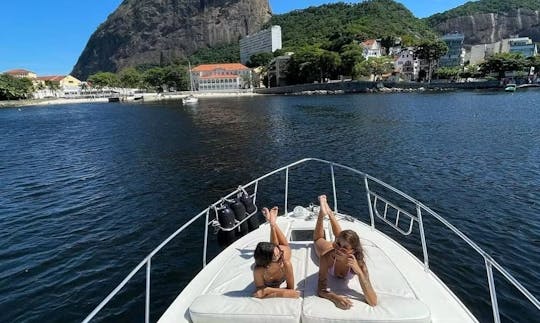 38ft Oceanic Flybridge Yacht Rental in Rio de Janeiro, Brazil w/ concierge 💎