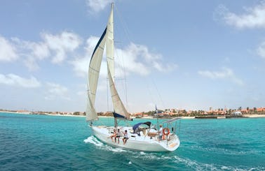 Full day sailing trip in Sal, Cape Verde, on a Dufour 455 Grand Large 