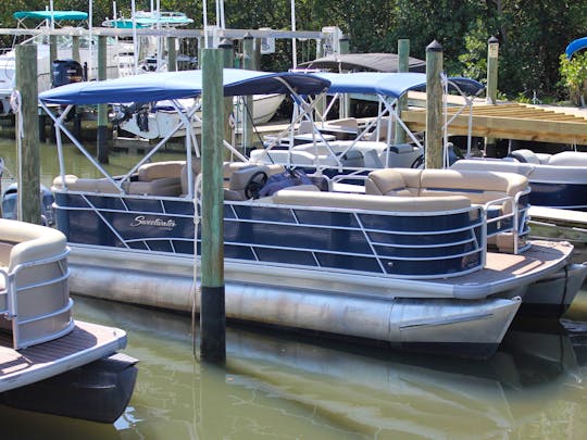 24' Sweetwater Pontoon Lounger in Clearwater