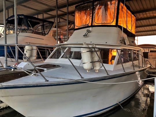 Explore the Mississippi River aboard our Vintage Cabin Cruiser!