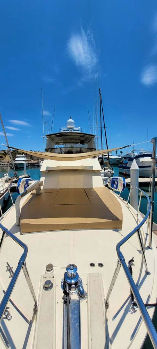 Affordable Comfort And Large Space For Groups | 50ft Hatteras Yacht