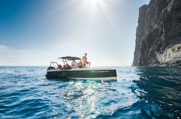 Alquiler de barcos con consola central a estrenar en Los Gigantes, Tenerife