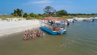 🎉🐬🏝️ Catamarã Tiki Boat - Passeio pelas ilhas em Folly Beach, SC