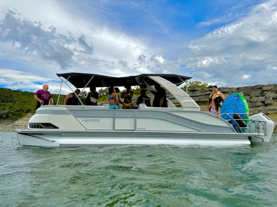 Luxurious 2024 Harris Grand Mariner for Unforgettable Lake Days!