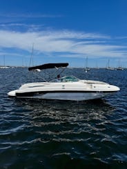 13 Person 26ft Chaparral Powerboat on Lake Michigan with a Bathroom!