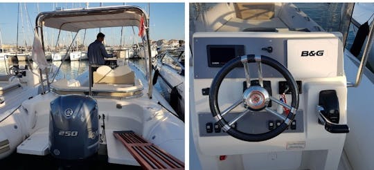 Dia perfeito no mar com BSC RIB de 25 pés