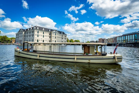 Passeio privado de barco pelo canal em Amsterdã