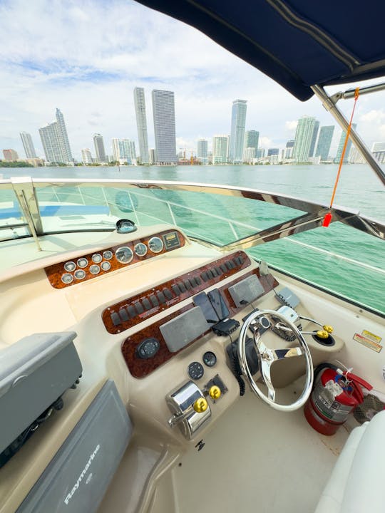 Enjoy Miami with the Sundancer 44ft Motor Yacht!!!