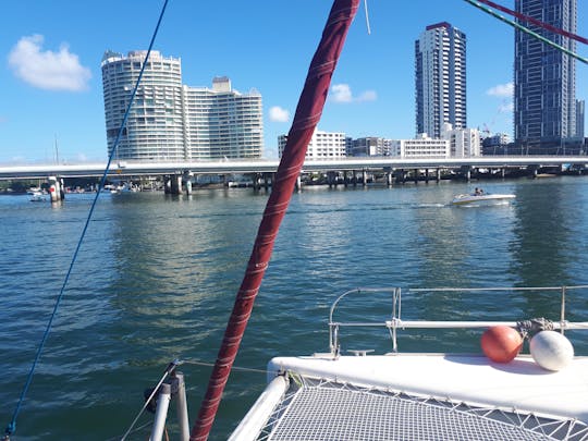 Join a photo session and sail around Melbourne on Fountaine Pajot catamaran