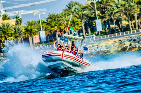DUBAI MARINA: 100 mins "The Blast Ride" Speed Boats Sight-Seeing Tour 
