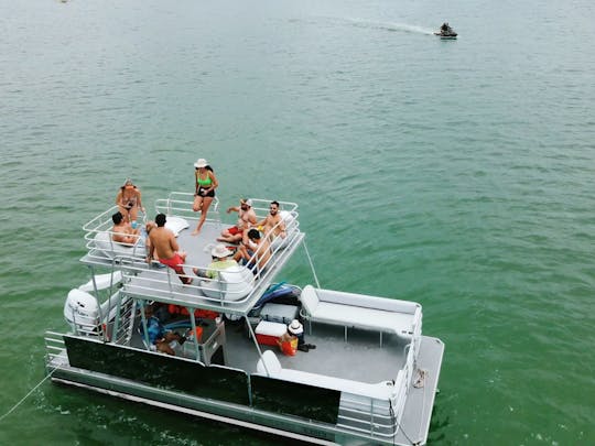 Ultimate Party Barge com toboágua 🛝, Music 🎶, Games 🎉