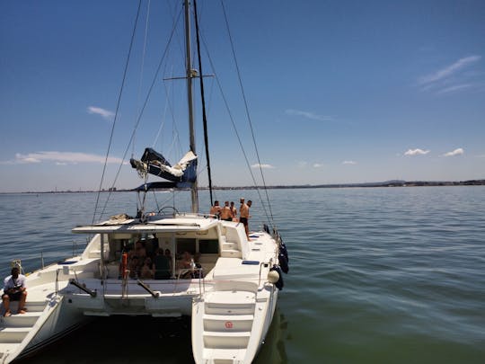 Lagoon Catamaran We cross in Lisbon, Portugal