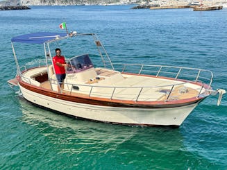 Skippered tour of Ischia island on Gozzo boat 7,5m 25ft in Forio, Ischia