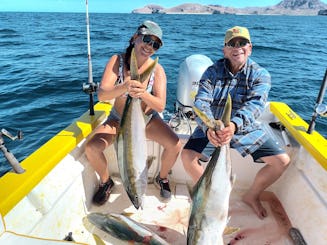 Fishing Charter on Open Pangas in La Paz