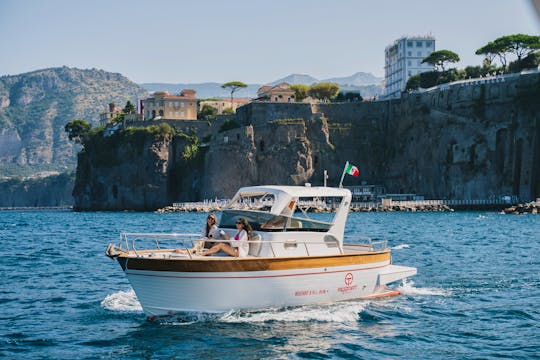Capri Tour with Gozzo Sparviero Emerald 750 for rent in Sorrento Campania