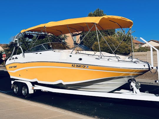 Stunning 2008 Ebbtide 2460 Z Track bowrider deck boat