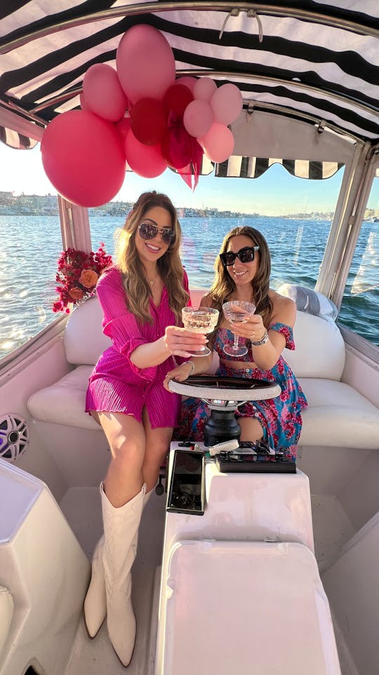 Pretty in Pink 21-Ft Duffy | Driver Included on All Charters (Up to 12 Guests)