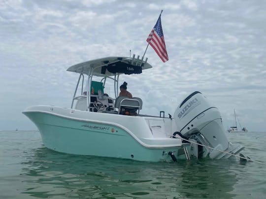Consola central de 23 pies *crucer* pesca* John's Pass Sandbar