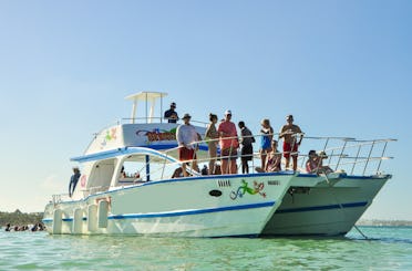 BATEAU DE FÊTE PRIVÉ À PUNTA CANA, BANC DE SABLE, OPEN BAR