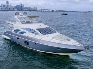 Discover Luxury: 57FT Azimut Fly Yacht Rental In Miami!
