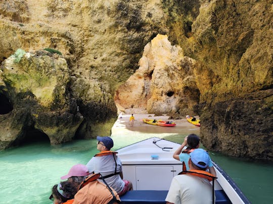 Excursion privée en bateau côtier à Ponta da Piedade à Lagos (baignade incluse)