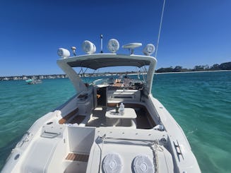 Captain included, Onboard Bathroom: 37' Luxury Cruise with Big Sound System