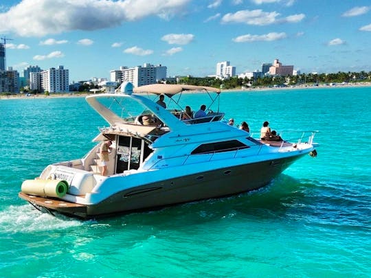 50 FT SeaRay Flybridge-$100 OFF, 1 free hour of jetski OR 1 extra hour boat ride