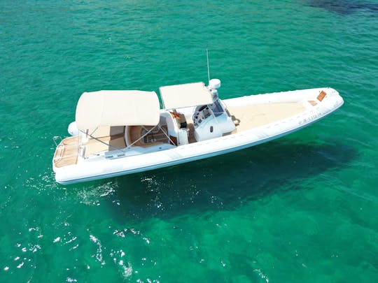 ¡Barco Sacs Stratos 42 RIB «GOAT» para alquilar en Ibiza! Refit 2023