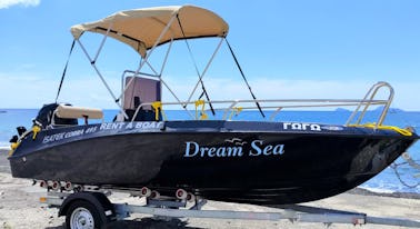 Barco a motor Gogo de 16 pés para alugar em Santorini