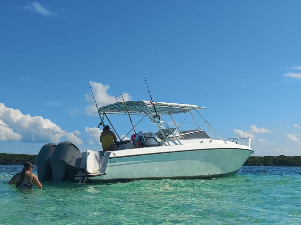 35ft Contender Express, Spanish Wells Tour Sandbar/Pigs from Nassau ...