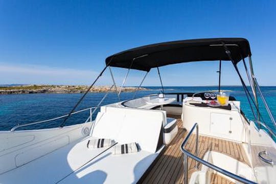 52ft Majestic Sky Motor Yacht Rental in Ibiza, Balearic Islands 