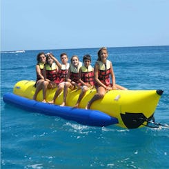 Passeio de banana boat em Mount Lavinia, Sri Lanka