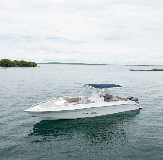 Alquile un barco privado de 41 pies para un día en la isla Islas del Rosario Cholon Baru