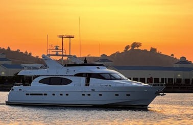 Stay Overnight Aboard an 80' Monte Fino Luxury Yacht! 